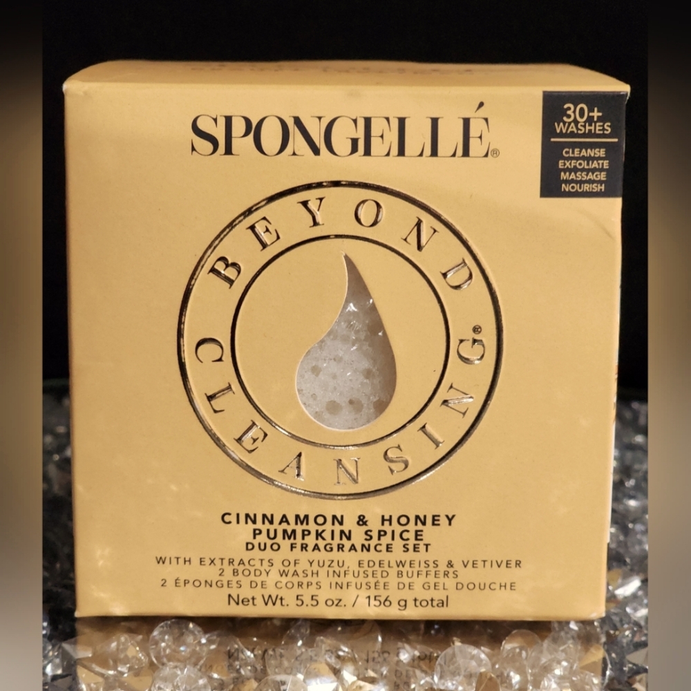 Spongelle Cinnamon & Honey Pumpkin Spice Duo Fragrance 2 Pc Set